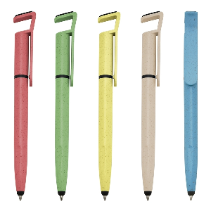 Caneta Fibra de Bambu Touch com Suporte