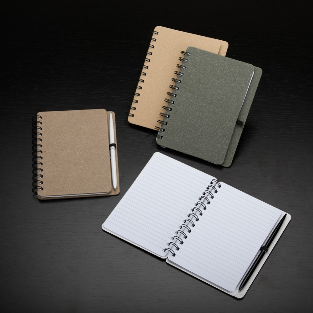 Caderno Kraft B6 com Porta Caneta