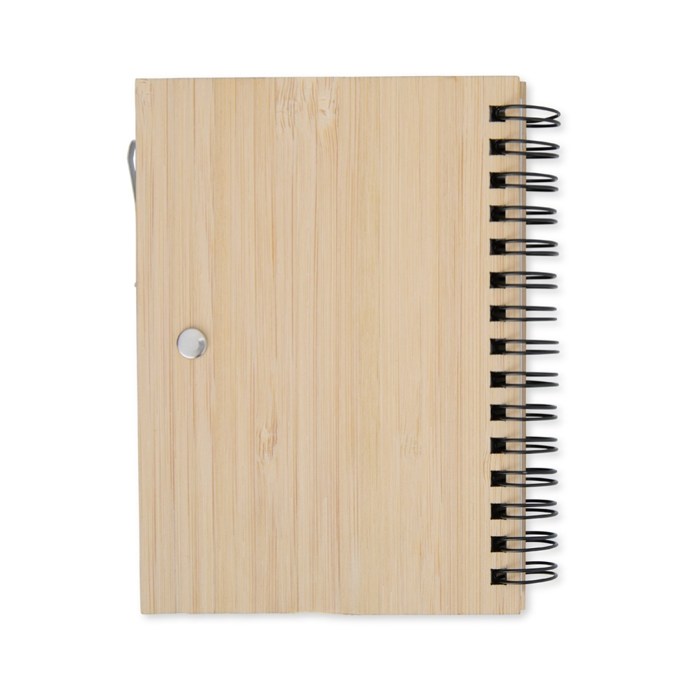 Caderno de Bambu com Caneta