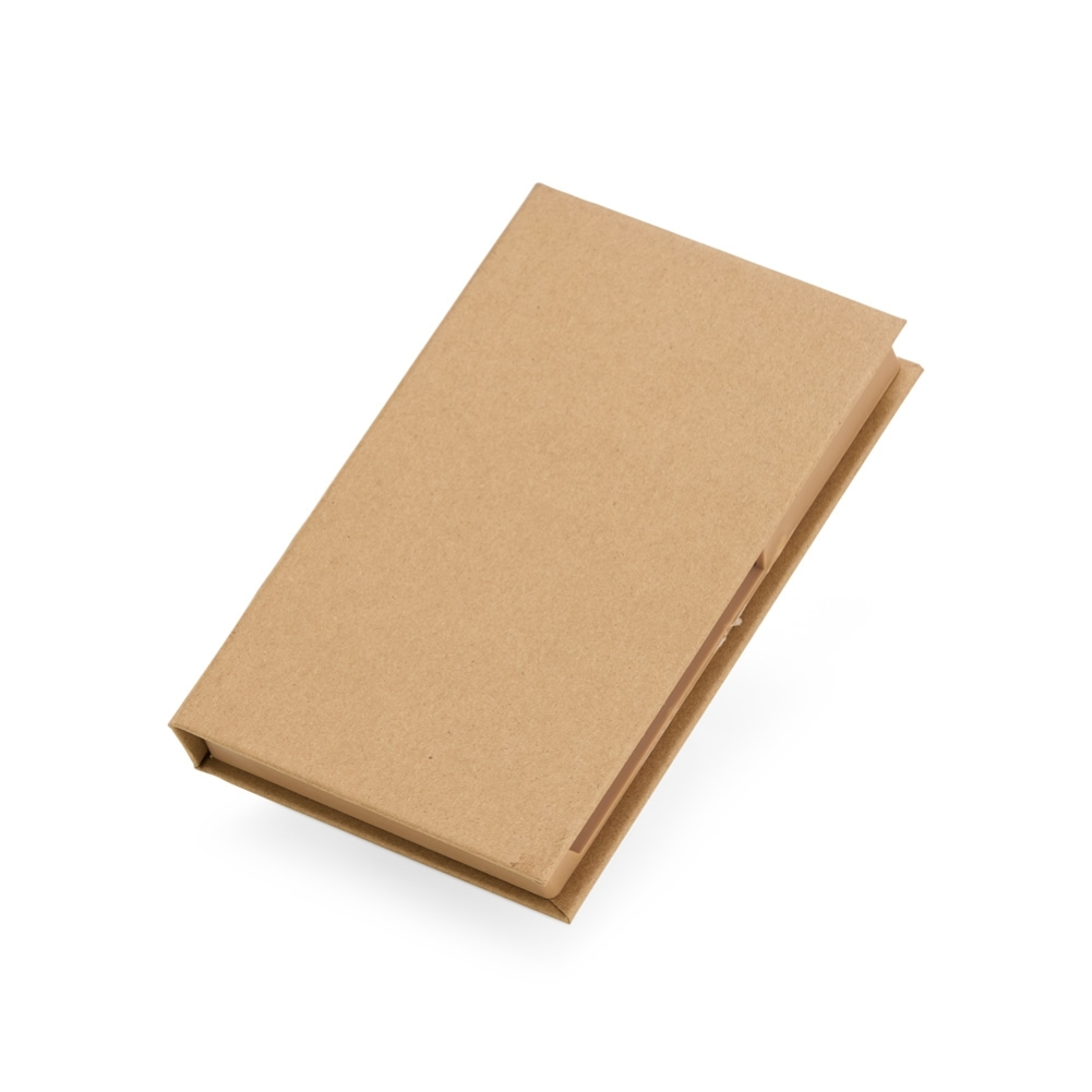 Bloco de Anotações com Autoadesivos e Caneta