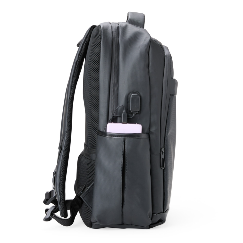 Mochila Couro Sintético USB 21 Litros