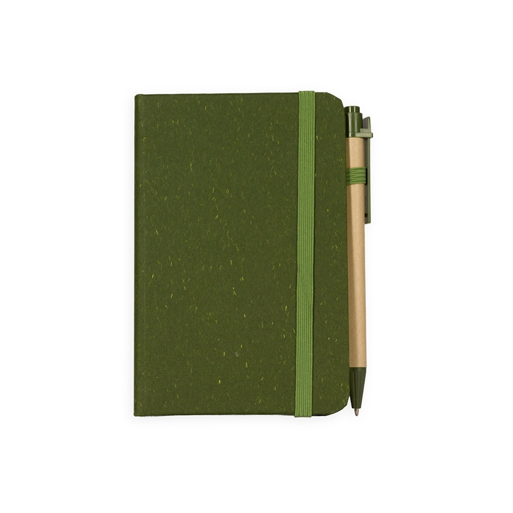 Caderneta Palha de Trigo com Caneta