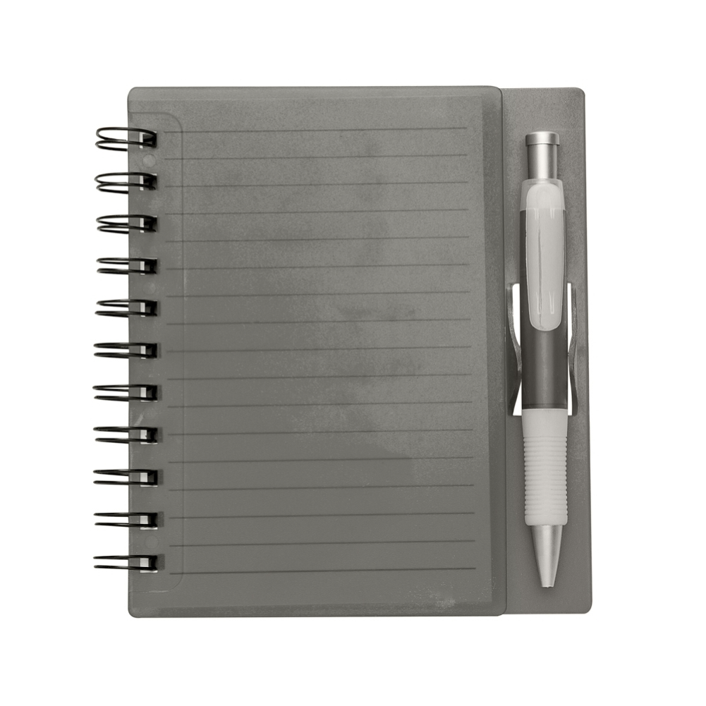Caderno Plástico com Caneta