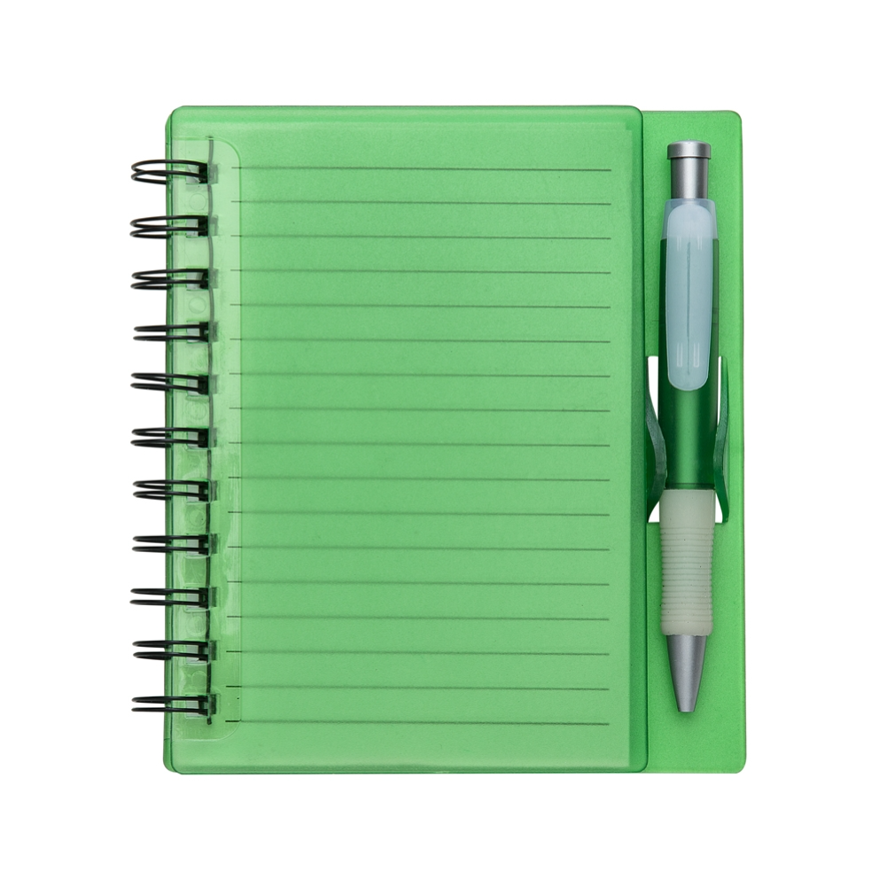 Caderno Plástico com Caneta