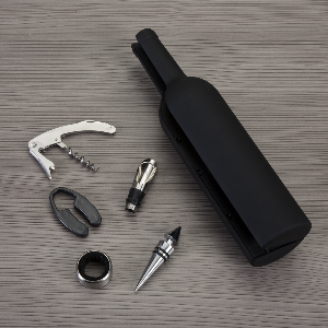 Kit Vinho Garrafa 5 peças