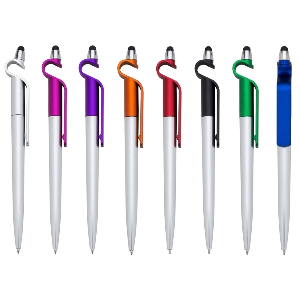 Caneta Plástica Touch com Suporte