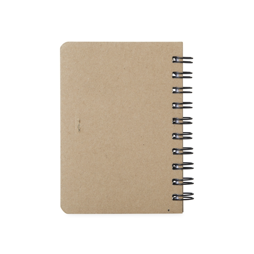 Caderno Kraft com Porta Caneta