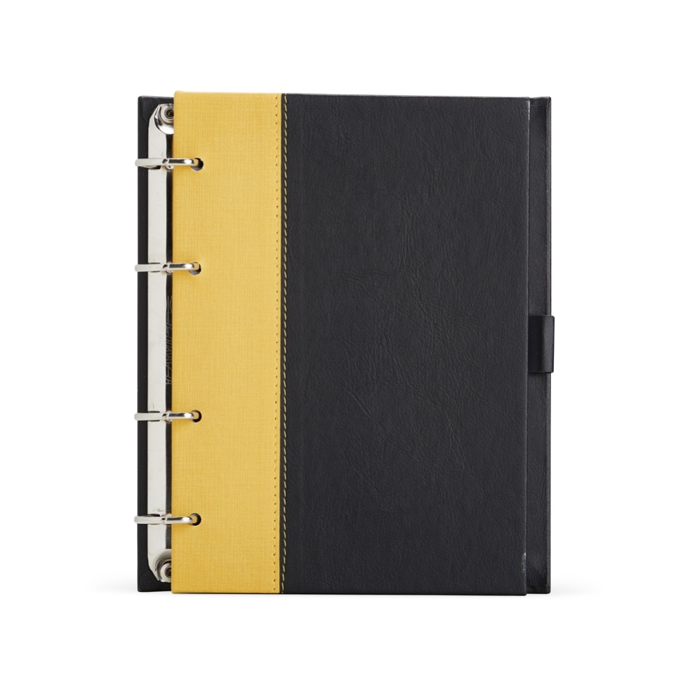 Caderno Fichário de Couro Sintético