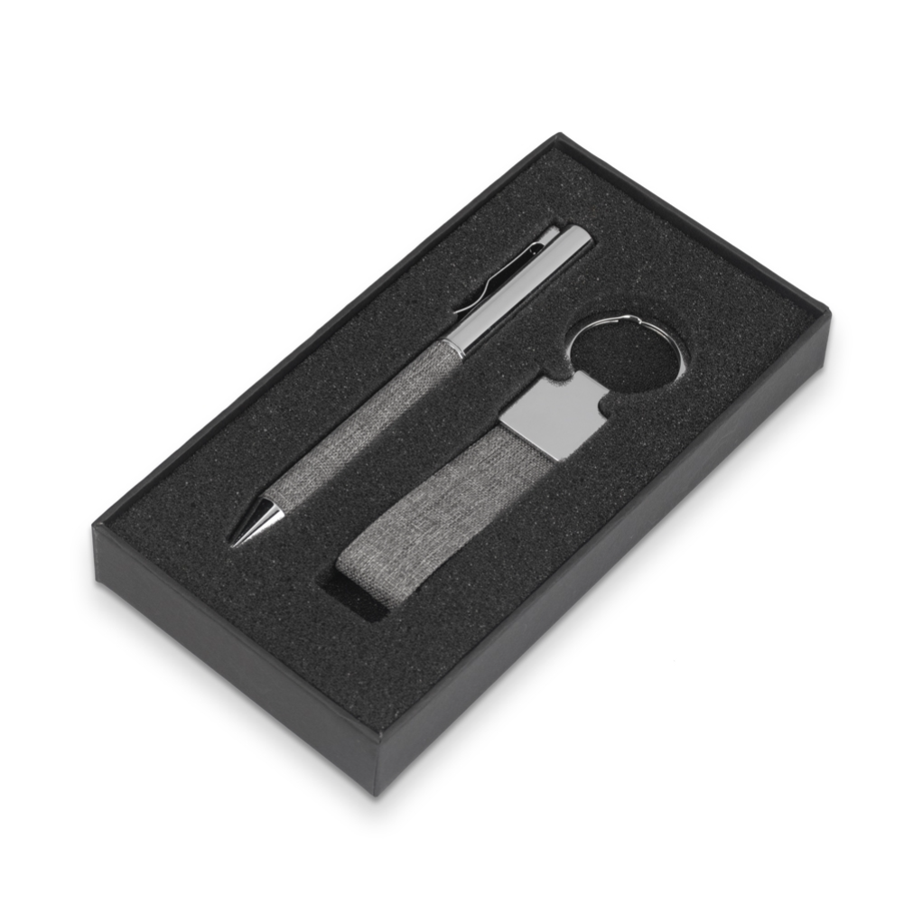 Kit Caneta e Chaveiro rPET