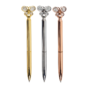 Caneta Metal Borboleta