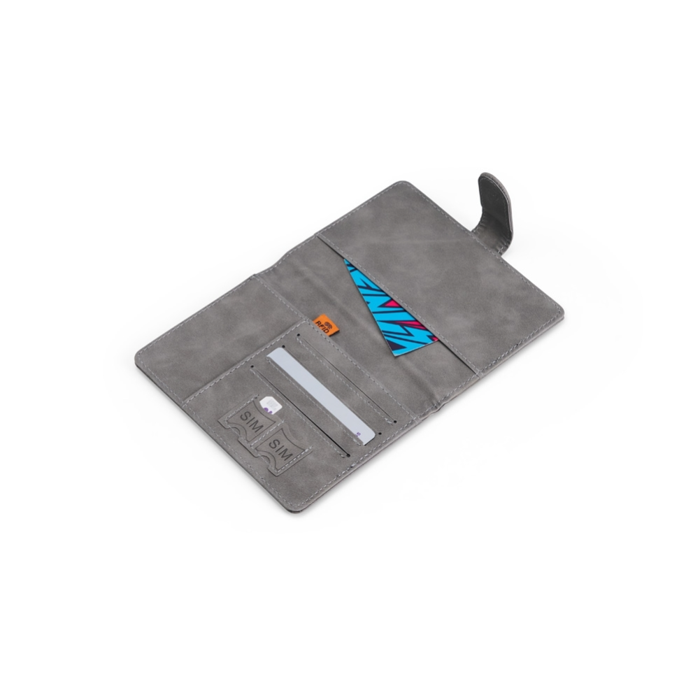 Porta-passaporte em Couro Sintético