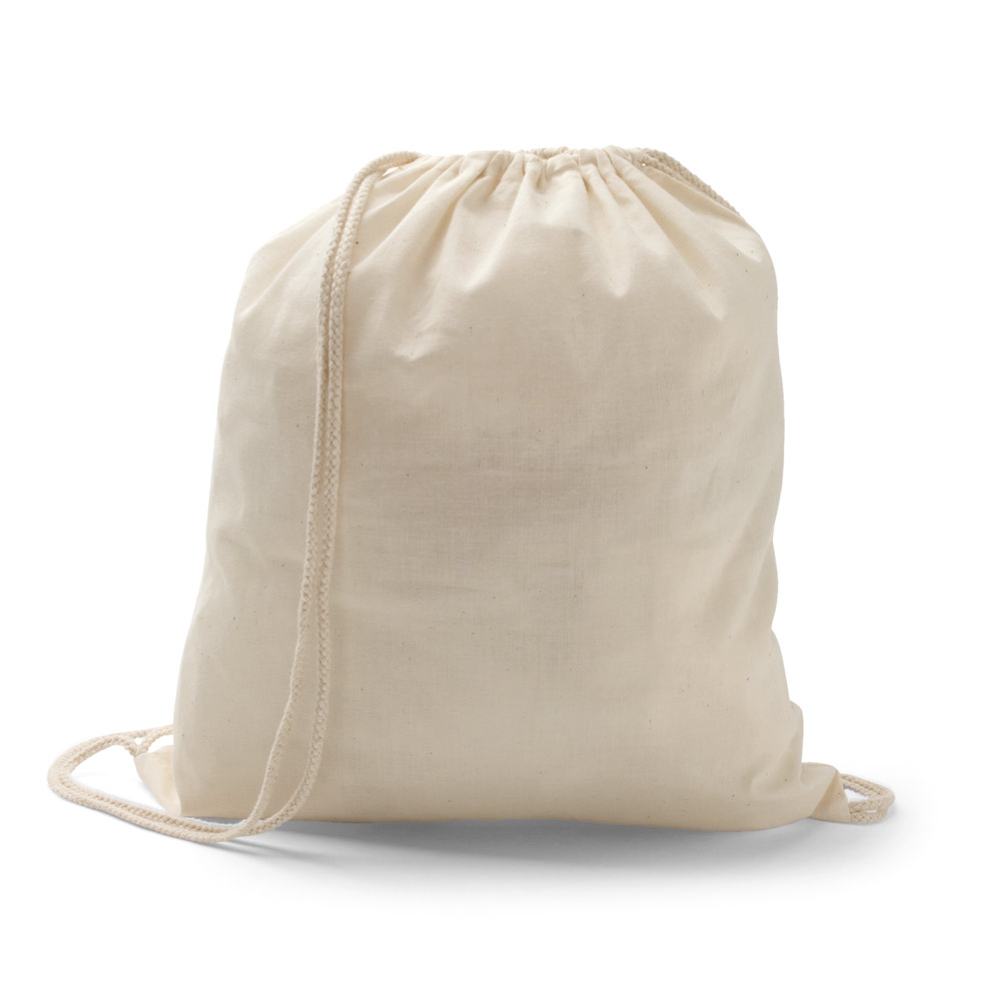 HANOVER. Sacola tipo mochila 100% algodão (100 g/m²)