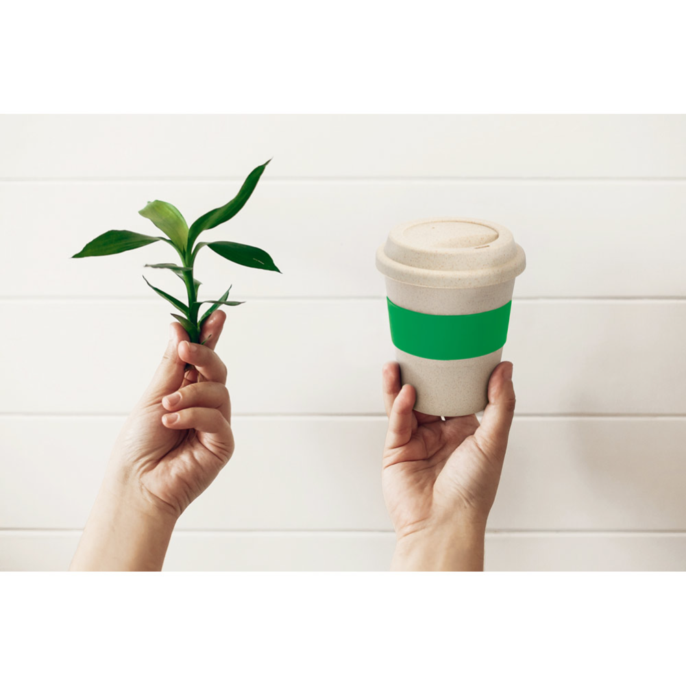 LATTE. Copo de viagem em fibra de bambu