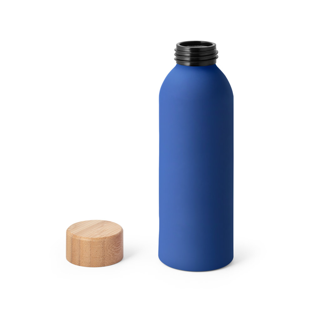 QUETA SOFT. Squeeze em alumínio com acabamento emborrachado (550 mL)