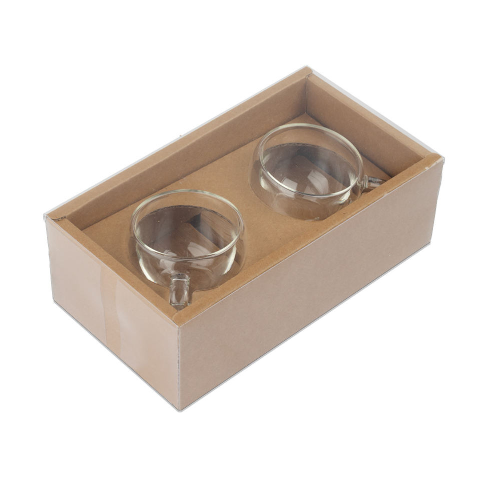 Conjunto de Xícaras de Vidro Borossilicato