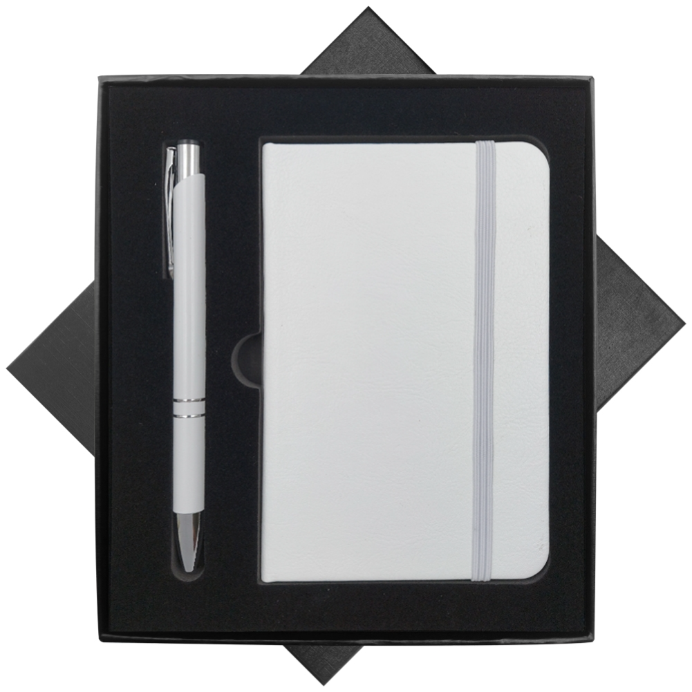 Bloco de Notas Com Caneta e Caixa