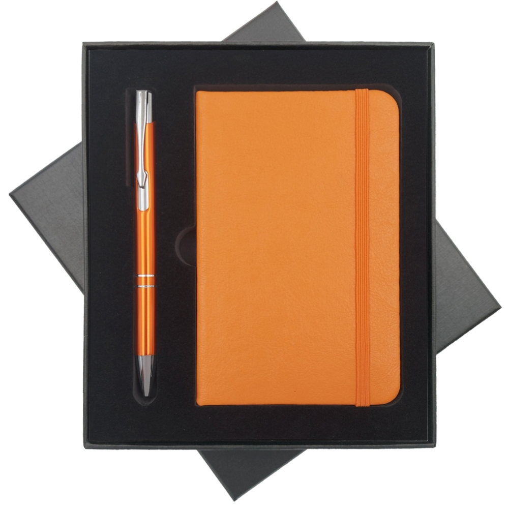 Bloco de Notas Com Caneta e Caixa