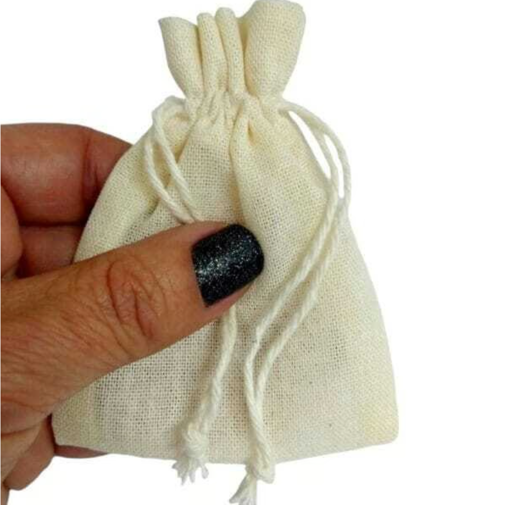 Saquinho de Algodão Crú 06x08cm
