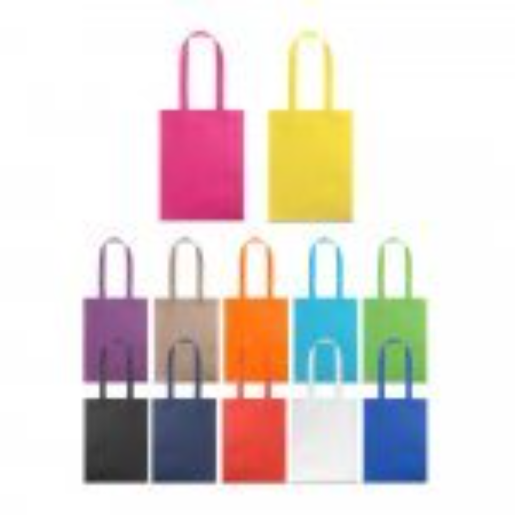 OA. Sacola em non-woven (80 g/m²) termo-selado com alças 55 cm.