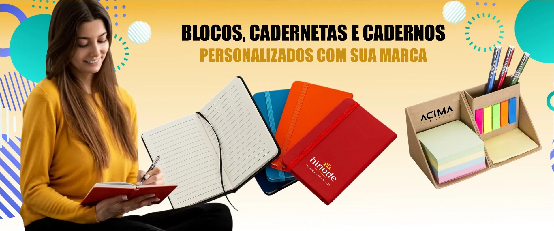 Banner Blocos e Cadernetas Acima Promocional